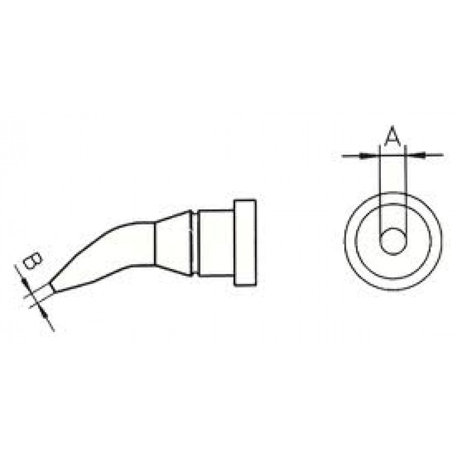 LT1X - Round tip bent 30° - Ø 0.4 mm / 13.0 mm (GW-LT1X) LT1X - Round tip bent 30° - Ø 0.4 mm / 13.0 mm (GW-LT1X)